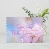 Wedding Save the Date Cherry Blossom (Staand voorkant)