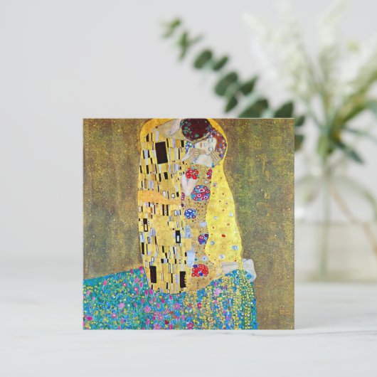 Wedding Save the Date! De kus van Gustav Klimt Save The Date (Staand voorkant)