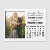 Wedding Save the Date December 2019 Calendar Photo (Voorkant)