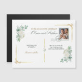 wedding save the date engagement magnet (Voorkant / Achterkant)