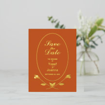 Wedding Save the Date Folie Invitation Briefkaart