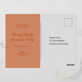 Wedding Save the Date Folie Invitation Briefkaart (Achterkant)