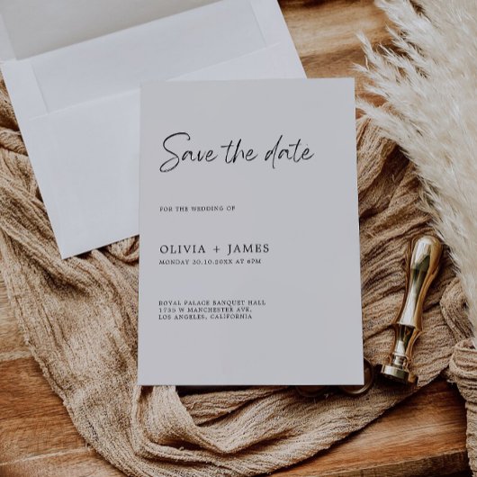Wedding Save the Date Invitation Kaart