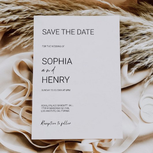 Wedding Save the Date Invitation Kaart