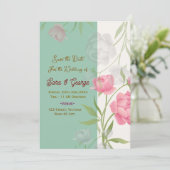 Wedding Save the Date Invitations  Kaart (Staand voorkant)