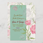 Wedding Save the Date Invitations  Kaart (Voorkant / Achterkant)