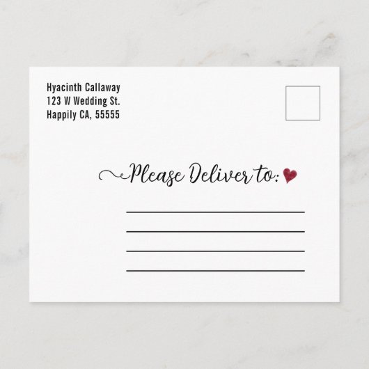 Wedding Save the Date January 2023 Calendar Photo Uitnodiging Briefkaart (Achterkant)