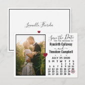 Wedding Save the Date Juli 2020 Calendar Photo (Voorkant / Achterkant)