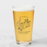Wedding Save the Date Love is Breking Botanicals