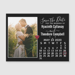 Wedding Save the Date May 2020 Calendar Photo Magnetische Uitnodiging