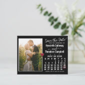Wedding Save the Date May 2024 Calendar Photo Uitnodiging Briefkaart (Staand voorkant)