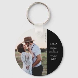 Wedding Save the Date Modern Photo Sleutelhanger