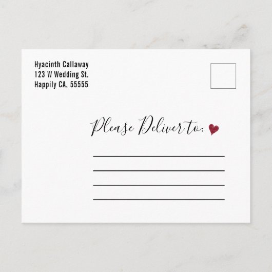 Wedding Save the Date Oktober 2019 Calendar Photo Uitnodiging Briefkaart (Achterkant)