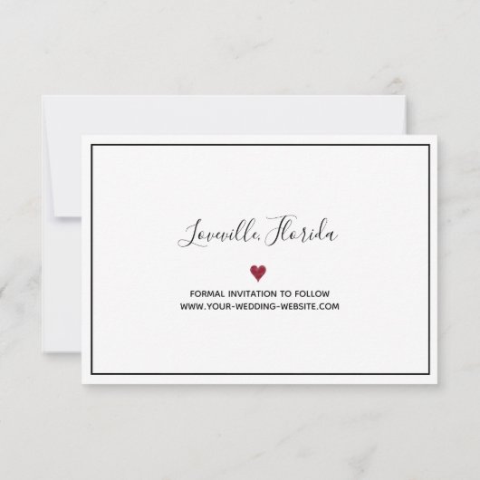 Wedding Save the Date Oktober 2020 Calendar Photo (Achterkant)