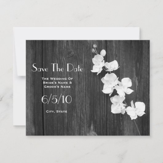 Wedding Save The Date - Orcihds & Barnwood (Voorkant)