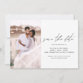 Wedding Save the Date Photo Minimalist (Achterkant)