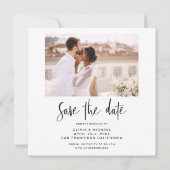 Wedding Save the Date Photo Minimalist (Achterkant)