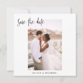 Wedding Save the Date Photo Minimalist (Voorkant)