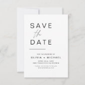Wedding Save the Date Photo Minimalist (Achterkant)