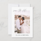 Wedding Save the Date Photo Minimalist (Voorkant)