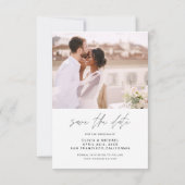 Wedding Save the Date Photo Minimalist (Achterkant)