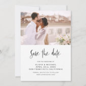 Wedding Save the Date Photo Minimalist (Achterkant)