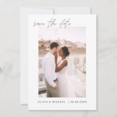 Wedding Save the Date Photo Minimalist (Voorkant)