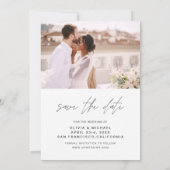 Wedding Save the Date Photo Minimalist (Achterkant)