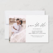 Wedding Save the Date Photo Minimalist (Achterkant)