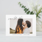 Wedding Save the Date Photo Minimalist (Staand voorkant)