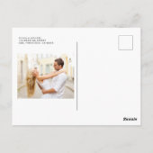 Wedding Save the Date Photo Romantic Elegant Briefkaart (Achterkant)