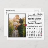 Wedding Save the Date September 2023 Calendar Pic Uitnodiging Briefkaart (Voorkant / Achterkant)