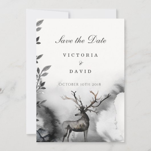 Wedding Save the Date Woodland Enchanted Forest (Voorkant)