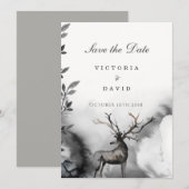 Wedding Save the Date Woodland Enchanted Forest (Voorkant / Achterkant)