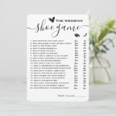 Wedding schoen spel Hij zei dat ze zei elegante sp Kaart (Staand voorkant)