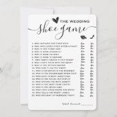 Wedding schoen spel Hij zei dat ze zei elegante sp Kaart (Voorkant)