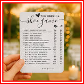 Wedding schoen spel Hij zei dat ze zei elegante sp Kaart