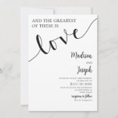 Wedding, Script, Simple, Christian, Typography Kaart (Voorkant)