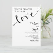 Wedding, Script, Simple, Christian, Typography Kaart (Staand voorkant)