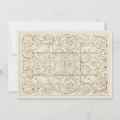 Wedding Scrollwork RSVP-kaart Kaart (Achterkant)