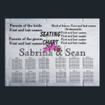 Wedding Seating Chart Romantic Destiny's Destiny Poster<br><div class="desc">Destiny Destiny's</div>