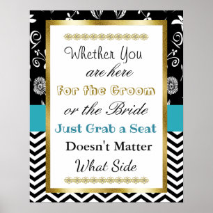 Wedding Seating Chart, Sit "where"-Poster Poster