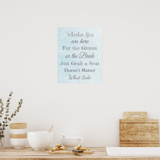 Wedding Seating Chart, Sit "where"-Poster Poster (Keuken)