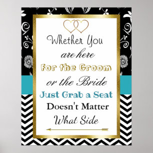 Wedding Seating Chart, Sit "where"-Poster Poster