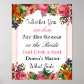 Wedding Seating Chart, Sit "where"-Poster Poster (Voorkant)