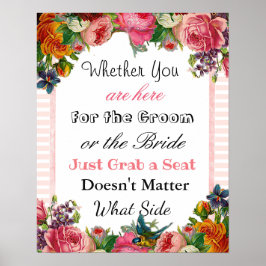Wedding Seating Chart, Sit "where"-Poster Poster