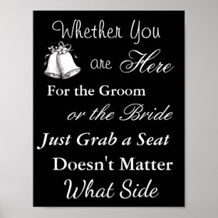 Wedding Seating Chart, Sit "where"-Poster Poster