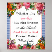 Wedding Seating Chart, Sit "where"-Poster Poster (Voorkant)