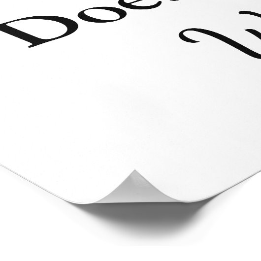 Wedding Seating Chart, Sit "where"-Poster Poster (Hoek)