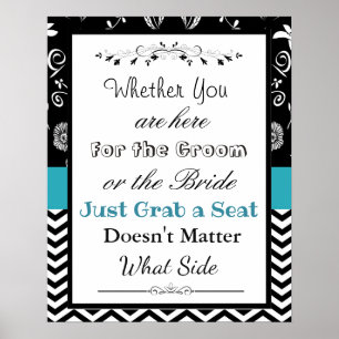 Wedding Seating Chart, Sit "where"-Poster Poster